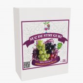  Suc Natural de Struguri Must Pasteurizat 5L - Bag in Box (ROSE)